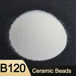 Cheap Sandblasting ZrO2 60-65% ceramic beads sizeB120, B150, B170 Ceramic Blasting Media for sale