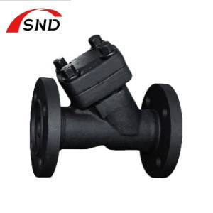 OEM Forged Steel Y Type Check Valve Internal Thread Flanged Connection