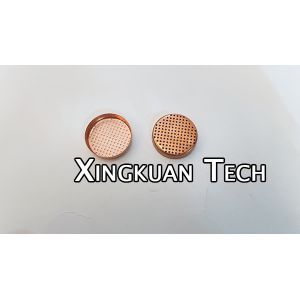 Dryer Filter Screen Diameter 29mm Punching Round Hole Disc Copper Plated