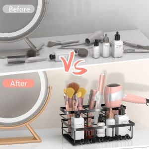 Modern Hair Tool Organizer Convenient Organization with Multiple Installation