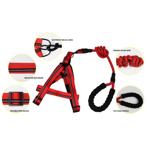 High Durable Adjustable No Pull Safety Pet Vest Training Daily Walking Medium And Large Dog Harness