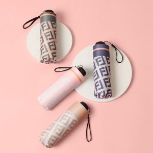 Mini UV Protection Ultra Light Compact Folding Umbrella Pongee Fabric