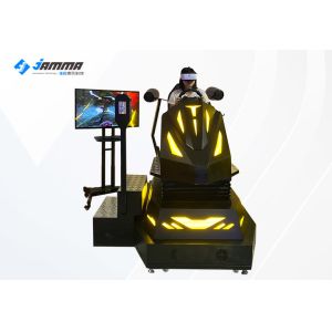 China Black And Yellow VR Racing Simulator / Virtual Reality Racing Car on sale