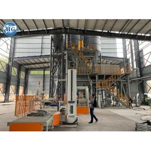 Cheap Customized Voltage Tower type Automatic Tile Adhesive Manufacturing Plant with Palletizing System for sale