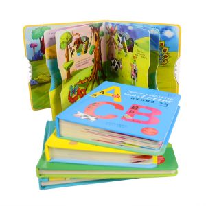 7x7 Inch Photo Board Book Printing cut out alphabet shape