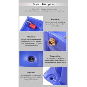 Cheap LLDPE 9.3L Cow Drinking Livestock Auto Waterer Impact Resistant for sale