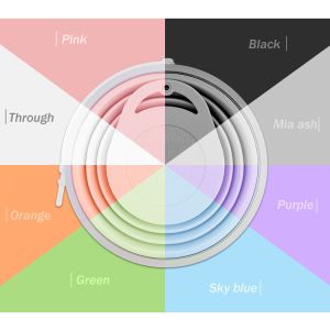 270ml Portable Ultra Thin Flexible Silicone Folding Cup