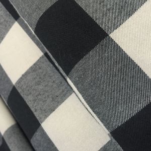 Fashion Lightweight Polyester Fabric One Side Brushed Yarn Dyed Fabric 59" Width