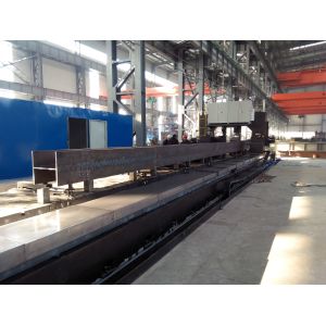 Gantry Movable CNC Large Welded H Beam Drilling Machine Line Three Sides