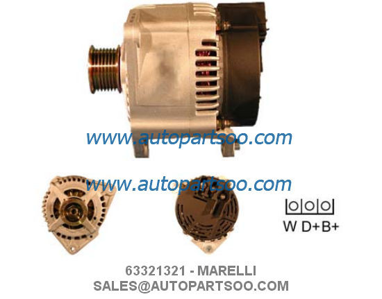 Quality 63321321 63321358 - MARELLI Alternator 12V 100A Alternadores wholesale