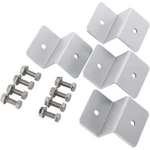 Solar Panel Z Brackets Mounting Set for RV Boat Off Grid Roof Powder Coating 3.94*2.6