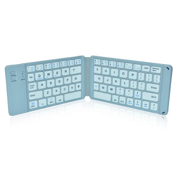 Quality Rechargeable Full Size Folding Keyboard , Folding Wireless Keyboard Compatible IOS Android Windows wholesale