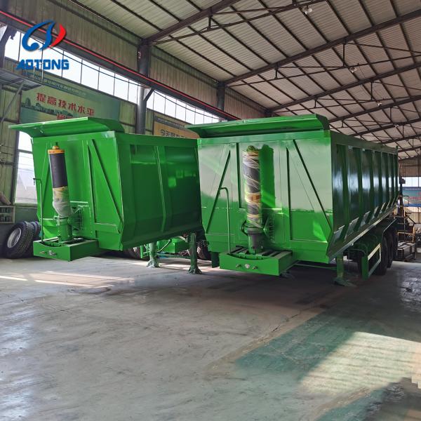 Quality Custom 35-45 CBM U-Type Steel Dump Semi Trailer 60 Tons wholesale