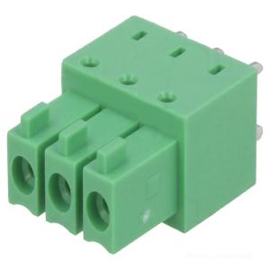 Cheap 2-24 Pin 3.5/3.81 Mm Spacing Vertical Angle Plug-In Terminal Block HQ15EDGB for sale