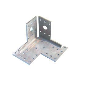 Cheap 90 Degree L Shape Steel Corner Bracket Stamping Hardware Part 0.1-3.0mm Thickness for sale