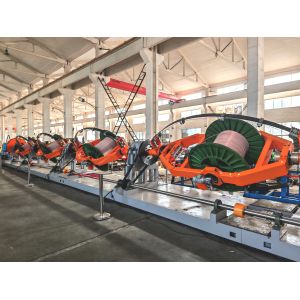 1000mm 1+6 PLC Control Skip Strander Machine For Data Cable Backtwist