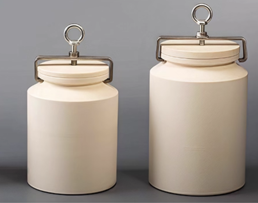 Screw-Press Sealed Horizontal Alumina Roller Jars for for 2L, 3L, 5L Roller Mills