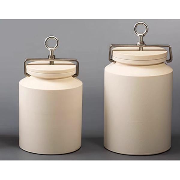 Quality Screw-Press Sealed Horizontal Alumina Roller Jars for for 2L, 3L, 5L Roller Mills wholesale