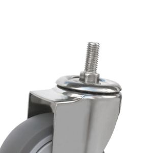 Trolley Furniture Swivel Caster Wheel with 32mm Thickness TPR Soft Grey Rubber