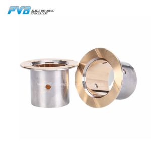 CuSn10Pb10 Track Roller Bimetal Bushing Friction Welded Flange Bimetal Bushing