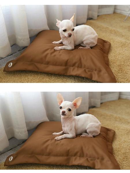 Quality Pillow Shape Shredded Memory Foam Dog Bed with Waterproof Removable Washable Cover wholesale