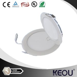 China 12W Ultra Thin LED Panel Light - Cool White - Round on sale