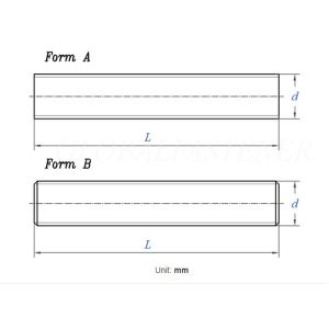 DIN 976 Fasteners Stud Bolts Metric Thread Fully Threaded Studs