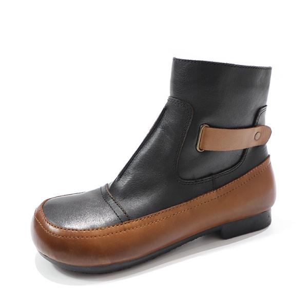 Quality HZM037 Original Ethnic Style Retro Embroidered Women'S Short Boots Autumn And Winter New Style Leather Retro Personality wholesale