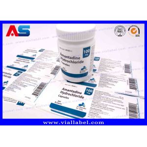 Custom Supplement Bottle Labels , Printing Glossy Aluminum Foil Labels In Rolls