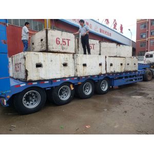 Heavy Load Gooseneck Lowboy Semi Trailer for Excavator Transport 3 Axles 4 Axles