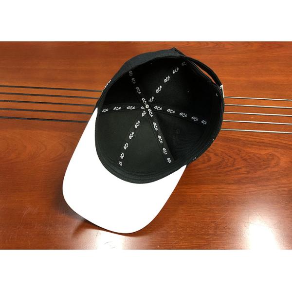 Customize ACE mix color black and white 6panel structured baseball caps hats