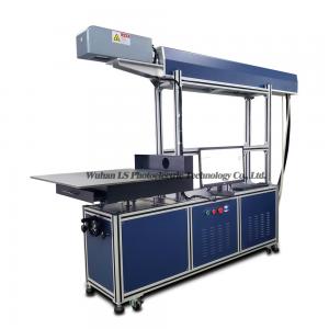 Cheap S800 3D dynamic CO2 glass tube laser marking engraving cutting machine for Jeans for sale