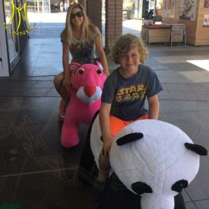 Cheap Hansel amusement park motorized plush riding animals electric toy ride for kids party for sale