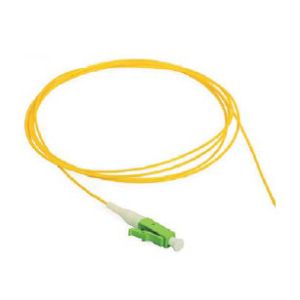 High Strength Single Mode OS2 Fiber Optic Pigtail 9/125um LSZH 1m LC APC Pigtail