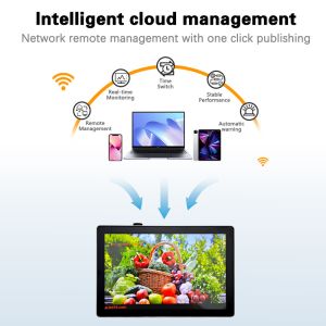 10.1 inch Metal Aluminum Frame Wall Mount Android PC PCAP Touch Screen Display