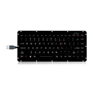White Backlight Rugged Military Keyboard MIL-STD-461G And MIL-STD-810F With