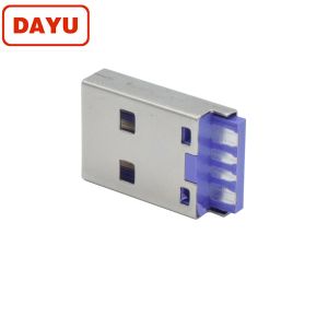 4 Pin Molding Mini Usb Connector Type A With Stainless Steel Shell