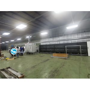 China PLC Control Aluminum Brazing Furnace with 103.45KW Rated Power of Drying Zone and Adjustable Mesh Belt Transmission Speed on sale