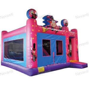 Castle Bouncy Jumping Pink Bounce House Sale Inflatable School Bus with Repair