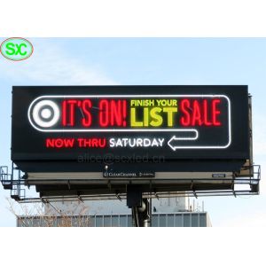 China Ultra Thin RGB P6 P8 IP65 Led Advertising Billboards With 3-*Year Warranty on sale
