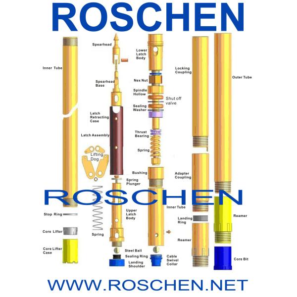 Quality Wireline Diamond NQ Core Barrel Assembly AQ BQ NQ3 HQ3 HQ PQ PQ3 For Diamond Coring wholesale