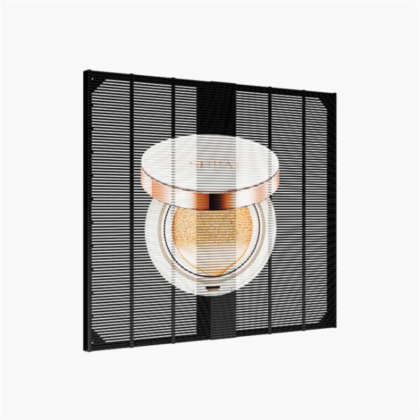 Indoor Aluminum Cabinet Transparent Glass LED Mesh Screen for Elevator