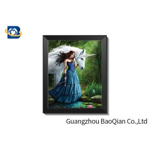 30 X 40 Cm 3D Lenticular Pictures With PS Frame / Custom Lenticular Printing
