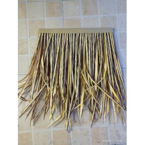 Yellow Artificial Synthetic Thatch Roof for Customized Beach Tropical Simulation