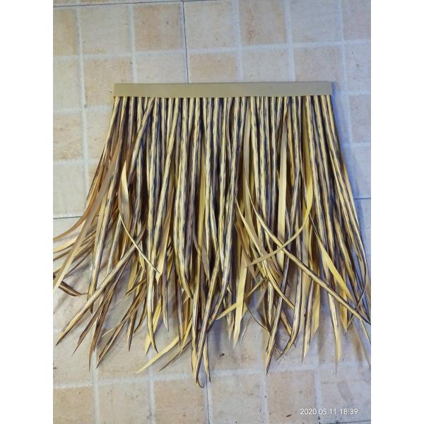 Quality Yellow Artificial Synthetic Thatch Roof for Customized Beach Tropical Simulation wholesale