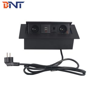 with muti-functional configuration usb charger media hidden pop up tabletop