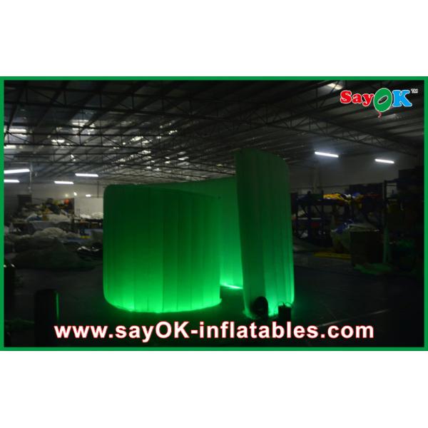 Advertising Booth Displays Blue Inflatable Advertising Led Spiral Party Event Photo Booth Green Colourful Tent