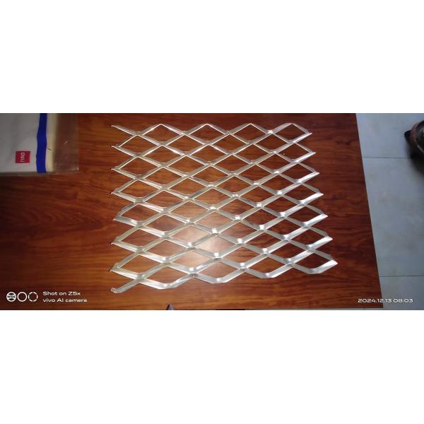 Decorative Expanded Metal Wire Mesh Panel / Metal Mesh Fencing 48" X 96" Size
