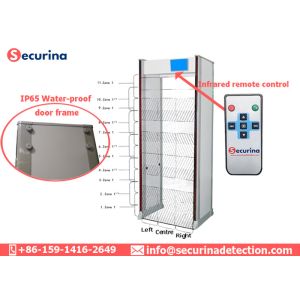 Archway Walk Through Metal Detectors IP65 With Detection Zones Convert Function
