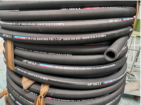 Quality Oil Resistant Synthetic Rubber Inner Tube Wire Braid Hydraulic Hose for Long Lasting Performance wholesale